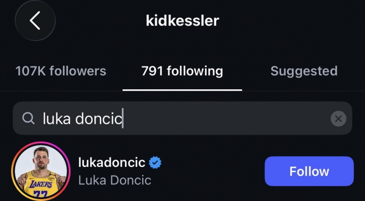 凯斯勒社媒关注东契奇与里夫斯,湖人中锋补强目标直指爵士新星 凯斯勒社媒关注东契奇与里夫斯,湖人中锋补强目标直指爵士新星