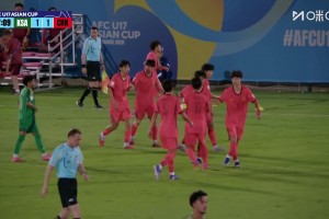 U17亚洲杯：何思凡传射一条龙 国足3-1逆转沙特晋级四强
