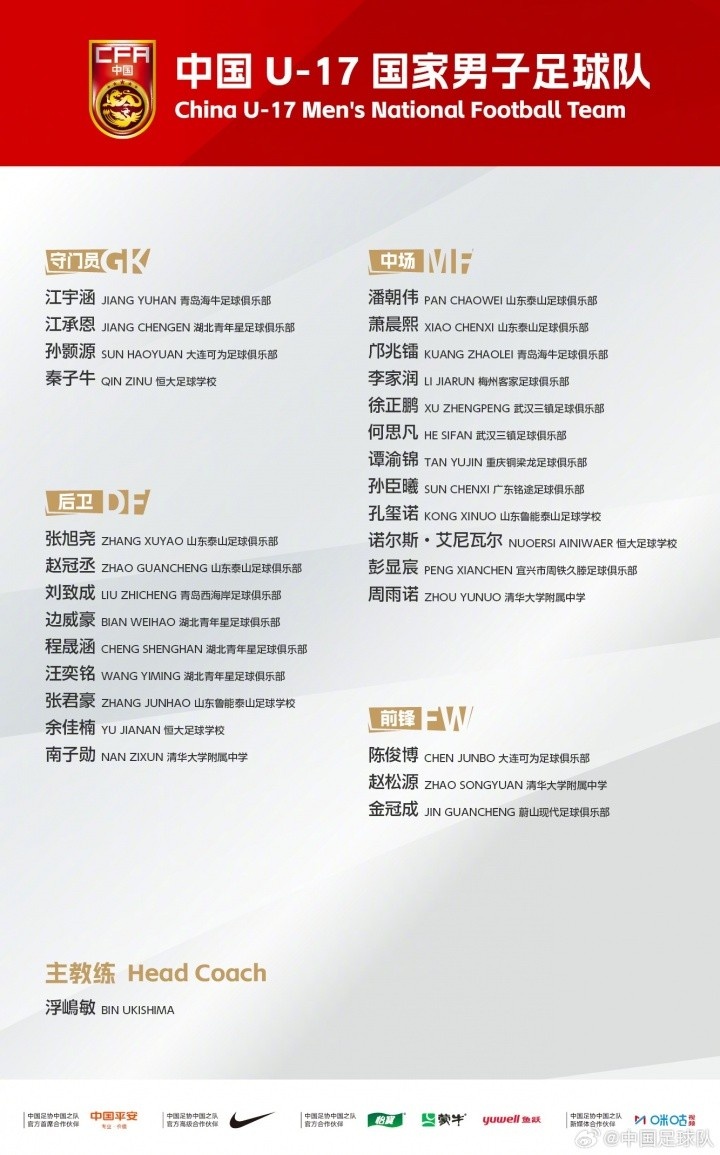 顾博宇落选U17国足集训,为明日之星留沪 顾博宇落选U17国足集训,为明日之星留沪