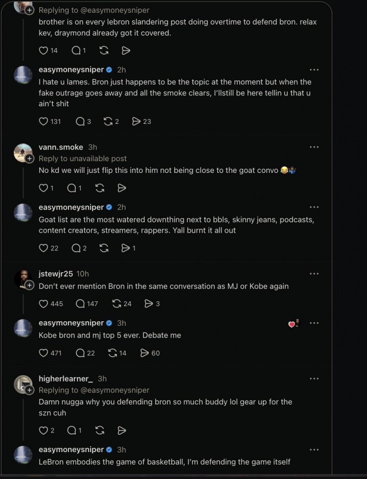 杜兰特Threads连环炮轰:勒布朗是篮球化身 GOAT榜单已玩烂 杜兰特Threads连环炮轰:勒布朗是篮球化身 GOAT榜单已玩烂